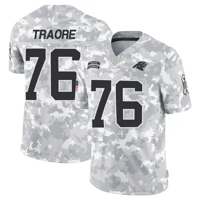 Men's Badara Traore Carolina Panthers 2024 Salute to Service Jersey - Arctic Camo Limited