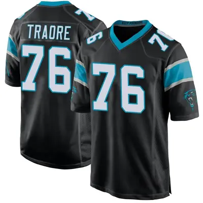 Men's Badara Traore Carolina Panthers Team Color Jersey - Black Game