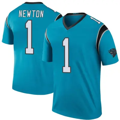 Men's Cam Newton Carolina Panthers Color Rush Jersey - Blue Legend