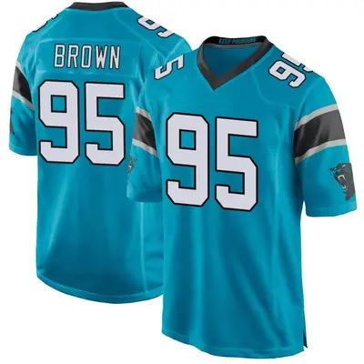 Derrick Brown Carolina Panthers Fanatics Authentic Game-Used #95 White  Jersey vs. Baltimore Ravens on November 20, 2022