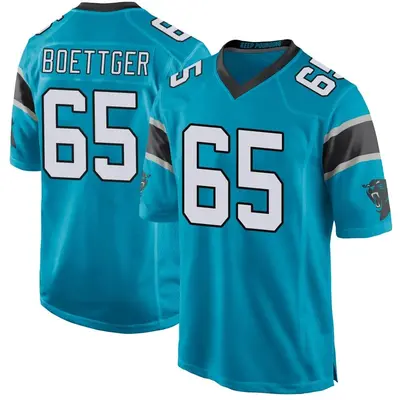 Men's Ike Boettger Carolina Panthers Alternate Jersey - Blue Game