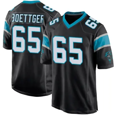 Men's Ike Boettger Carolina Panthers Team Color Jersey - Black Game