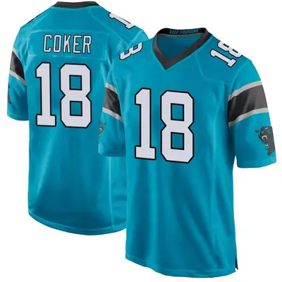 Men's Jalen Coker Carolina Panthers Alternate Jersey - Blue Game