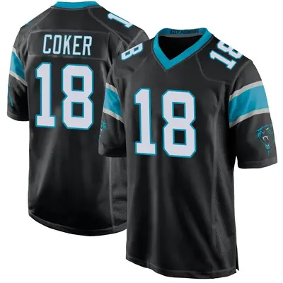 Men's Jalen Coker Carolina Panthers Team Color Jersey - Black Game