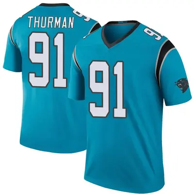 Men's Nick Thurman Carolina Panthers Color Rush Jersey - Blue Legend