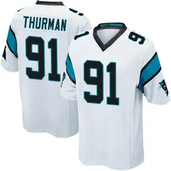 Men's Nick Thurman Carolina Panthers Jersey - White Game