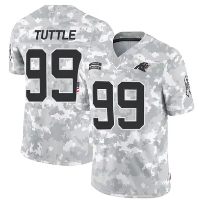 Men's Shy Tuttle Carolina Panthers 2024 Salute to Service Jersey - Arctic Camo Limited