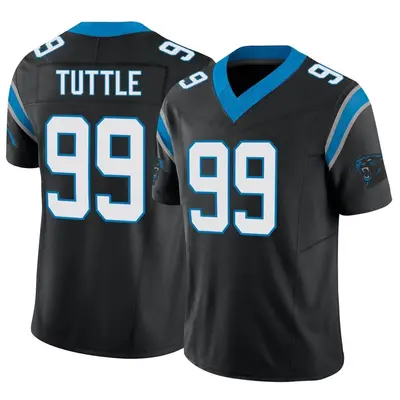 Men's Shy Tuttle Carolina Panthers Vapor F.U.S.E. Jersey - Black Limited