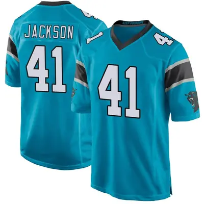 Men's Tarron Jackson Carolina Panthers Alternate Jersey - Blue Game