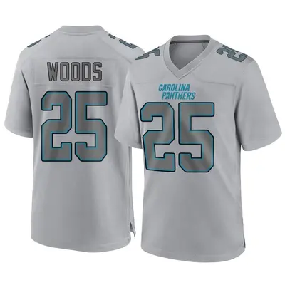 Men's Xavier Woods Carolina Panthers Atmosphere Fashion Jersey - Gray Game