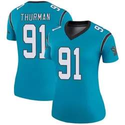 Women's Nick Thurman Carolina Panthers Color Rush Jersey - Blue Legend