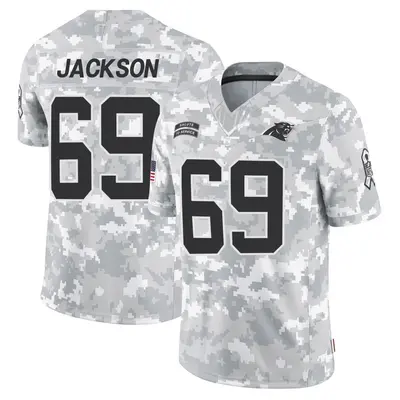 Youth Gabe Jackson Carolina Panthers 2024 Salute to Service Jersey - Arctic Camo Limited