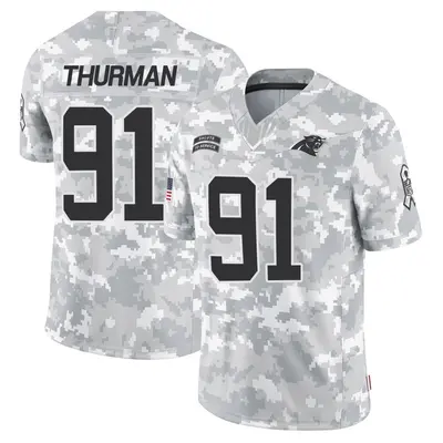 Youth Nick Thurman Carolina Panthers 2024 Salute to Service Jersey - Arctic Camo Limited